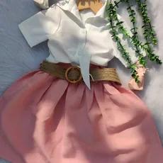 پیراهن سه تیکه دخترانه  - 